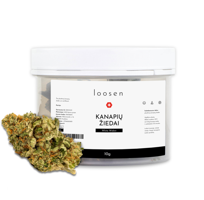 LOOSEN WHITE WIDOW hemp flowers – 10%