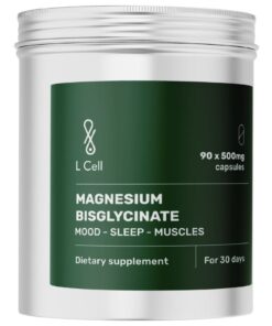 L šūnu magnija bisglicināts 500 mg