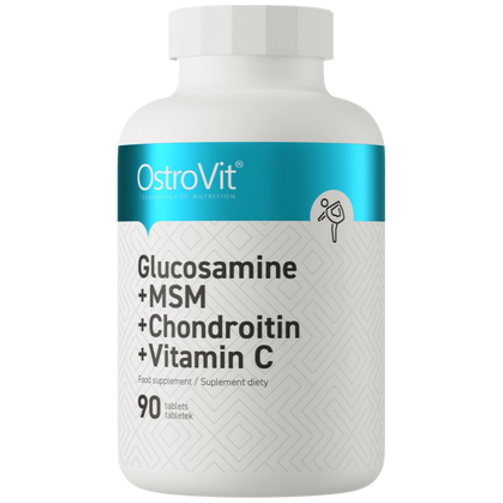 OstroVit Glucosamine + MSM + Chondroitin + Vitamin C – 90 kapsulių OstroVit Glucosamine + MSM + Chondroitin + Vitamin C