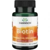 Swanson BIOTINAS 5000MCG – 100 kapsulių Swanson BIOTINAS 5000MCG