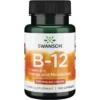 Swanson VITAMINAS B12 – 100 kapsulių Swanson VITAMINAS B12