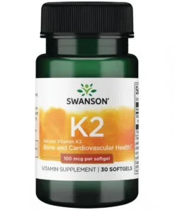 Swanson VITAMINAS K2 100 MCG (NATŪRALUS)