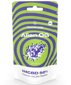 Canntropy H4CBD žiedų trio: Alien OG, Durban Poison ir Blueberry